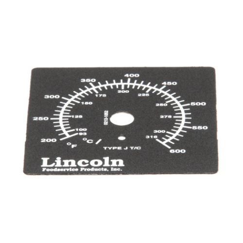 LINCOLN 370138 Replacement Temperature Control Label