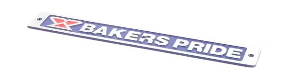 Bakers Pride 2M-U1043A 13-3/4" Name Plate - Blue